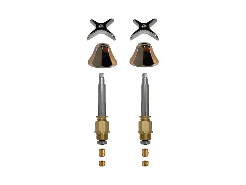 2-Valve Rebuild Kit for Central Brass, Cross Handles with 415821 Stems