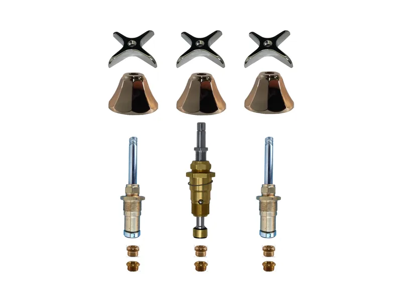 3-Valve Rebuild Kit for Speakman, Cross Handles with 414301 Stems (SP233)