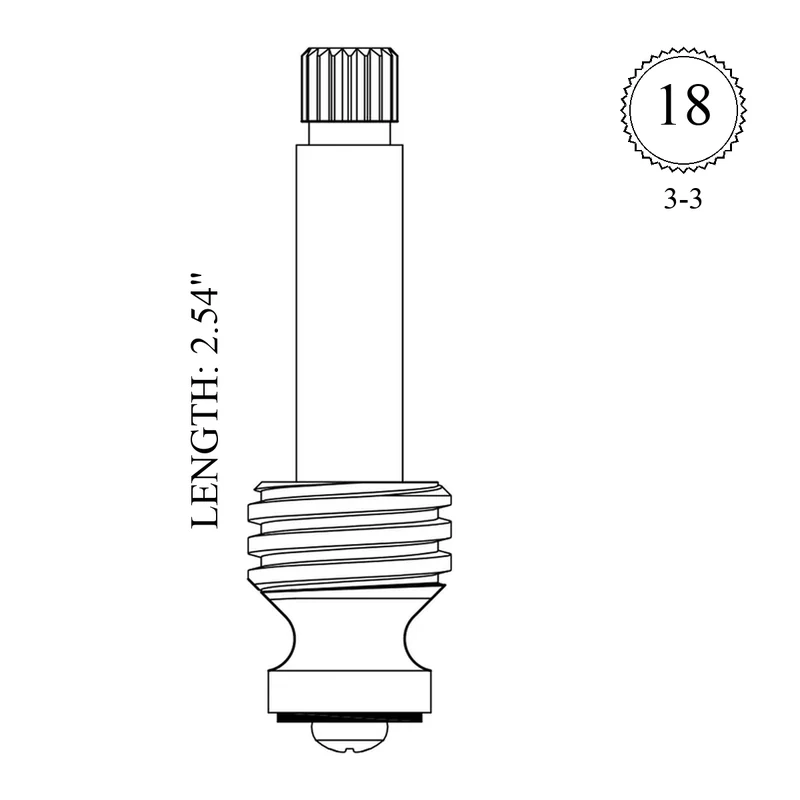 Briggs 2650 Replacement Stem Only