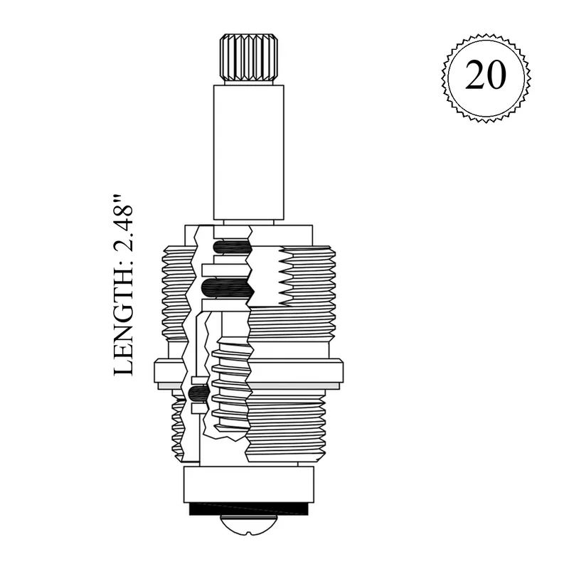 Eljer 491-2503-00 Replacement Non-Rising Unit