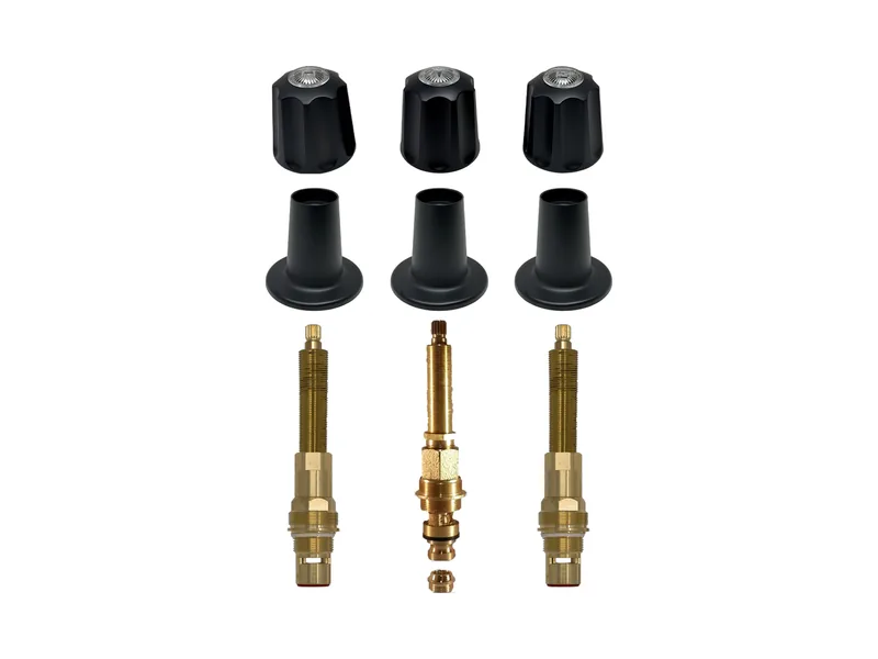 3-Valve Rebuild Kit for Gerber, Knob Handles with 422411 Stems (GE143-MB)