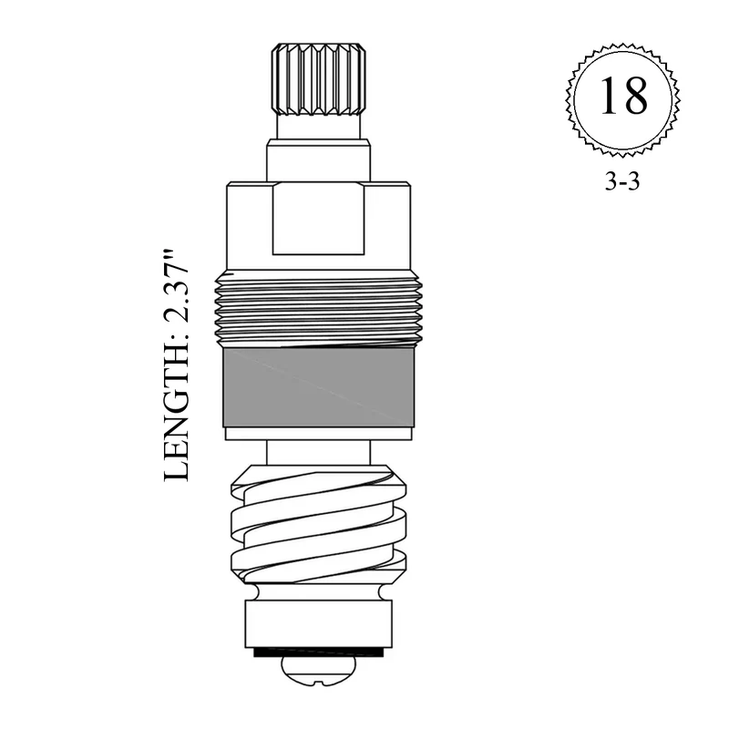 Briggs 22097 Replacement Stem Unit