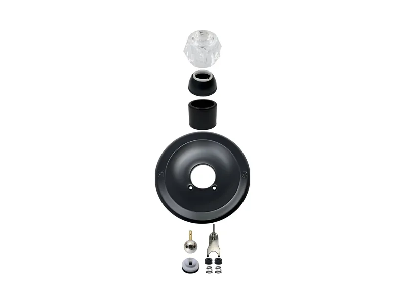 Single Valve Rebuild Kit for Delta, Acrylic Handles with DE1-212SS Cartridge (DE301-MB)