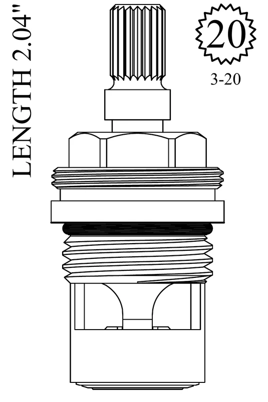 Universal Rundle LF459201 Replacement Ceramic Disc Unit