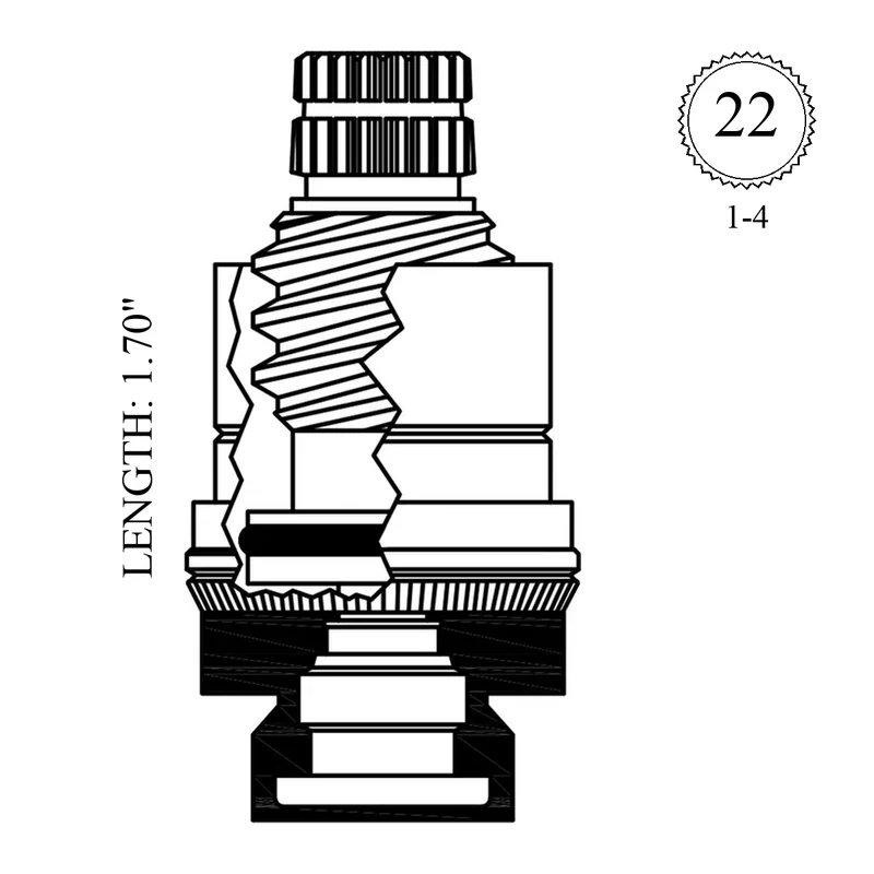 American Standard 72950-17 Replacement Stem Unit
