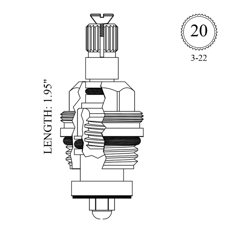 Kallista 491-2506 Replacement Non-Rising Unit
