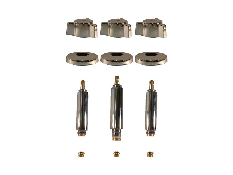 3-Valve Rebuild Kit for Eljer, Cross Handles with 407821 Stems