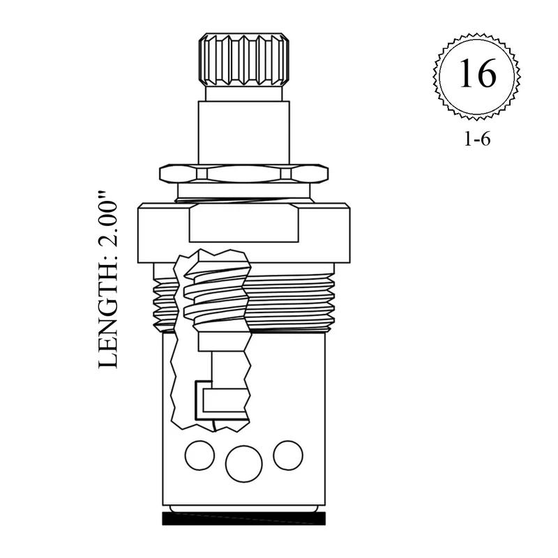 Central Brass SU-353-EWH Replacement Stem Unit