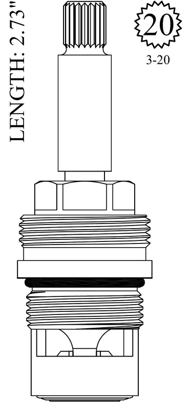 Eljer 491-2607-00 Replacement Ceramic Disc Unit