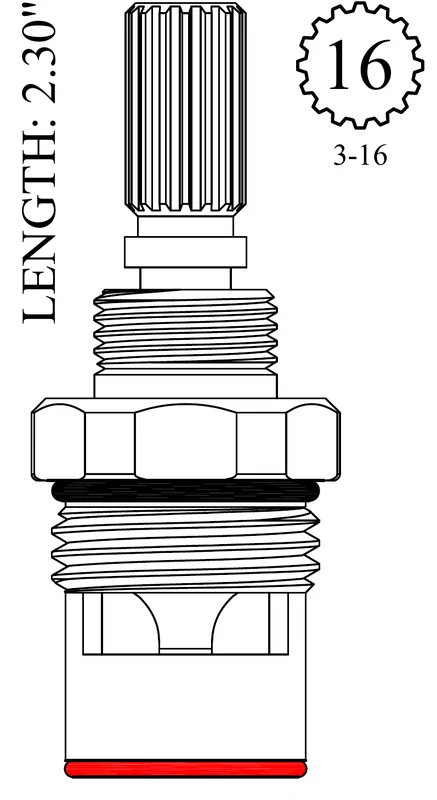 Kingston Brass KINGSTON # KS1000H \ KS1000C Replacement Ceramic Disc Unit