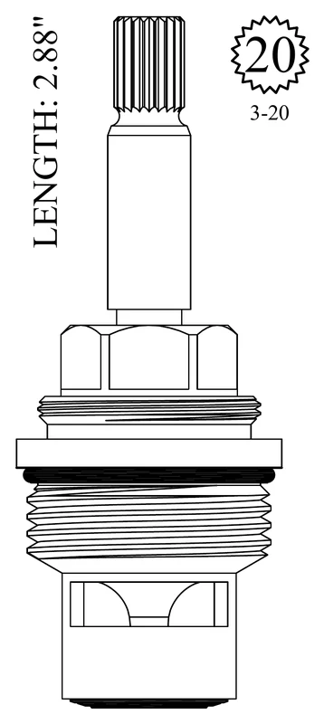 Dornbracht 401691 Replacement Ceramic Disc Unit