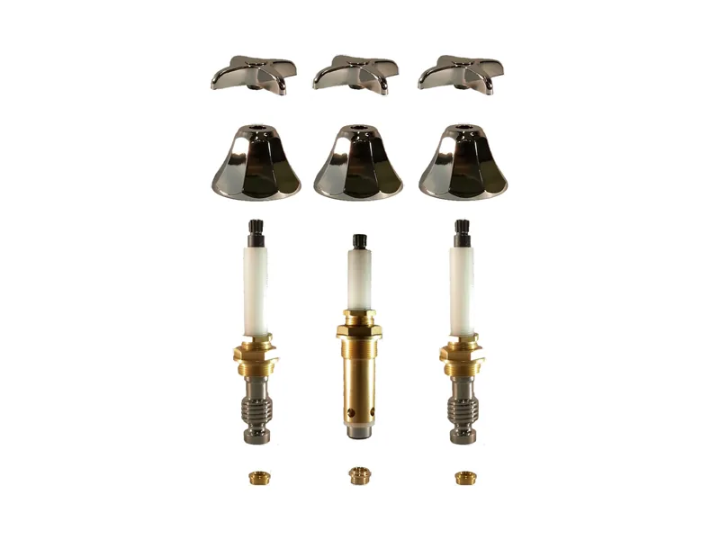 3-Valve Rebuild Kit for Crane, Cross Handles with 422901 Stems (CR233)