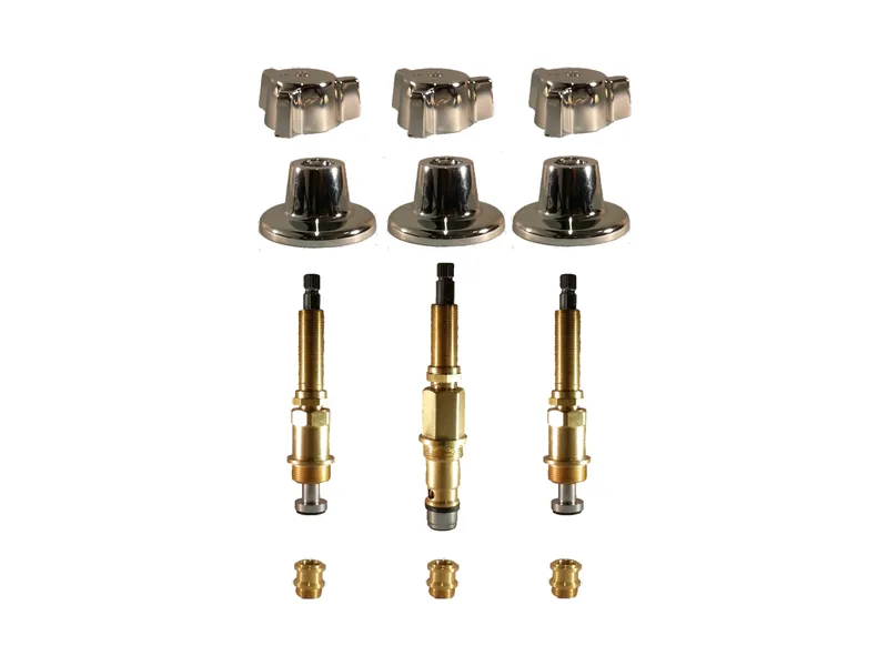 3-Valve Rebuild Kit for Briggs, Cross Handles with 417901 Stems (BR103)