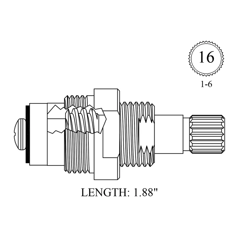 P.E. Guerin LF456321 Replacement Stem Unit