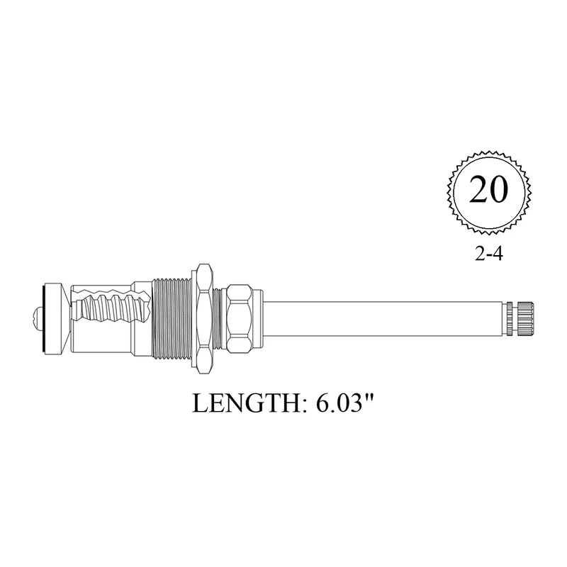 Broadway Collection 426031 Replacement Stem Unit