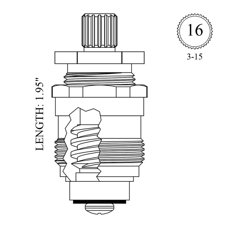 Eljer 490-8105-02 Replacement Stem Unit