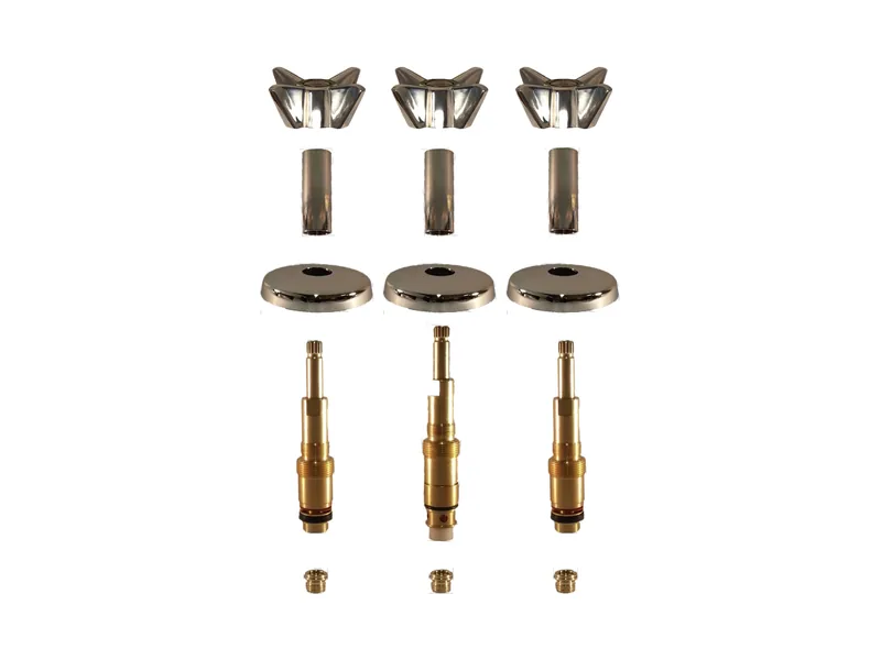 3-Valve Rebuild Kit for American Standard, Cross Handles with 405701 Stems (AS253)