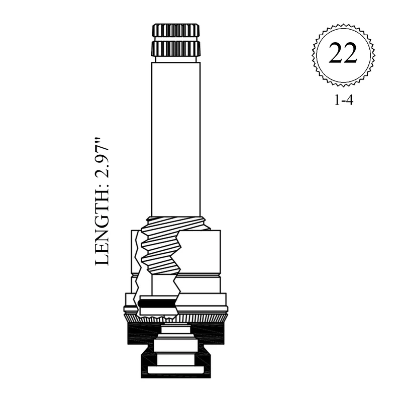 American Standard 72978-04 Replacement Stem Unit
