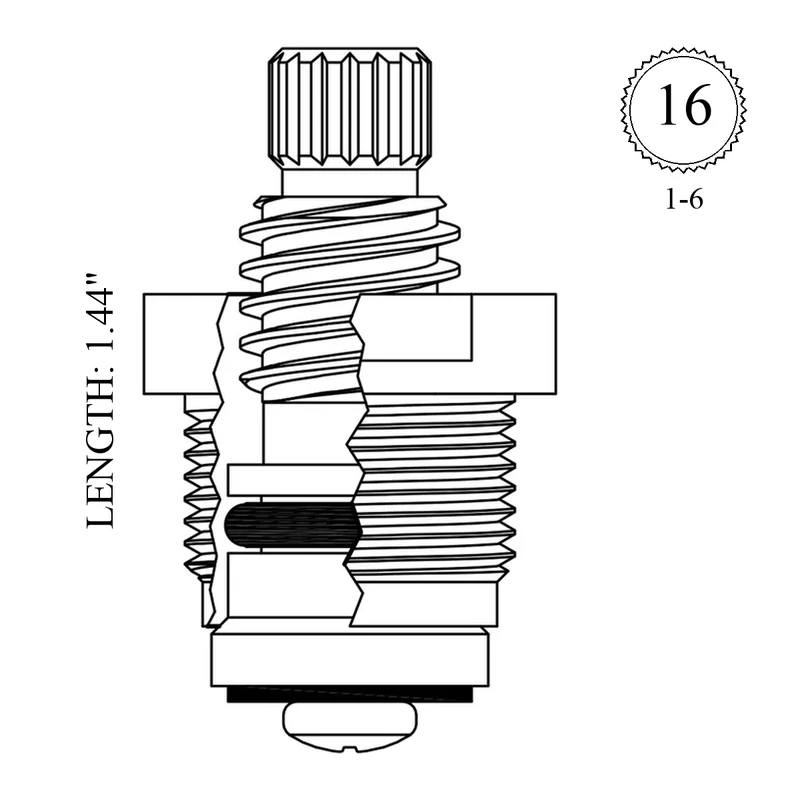 Central Brass SU-357-K Replacement Stem Unit