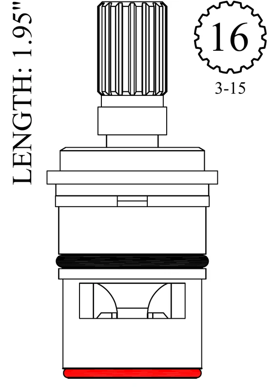 Glacier Bay LF457611 Replacement Ceramic Disc Unit