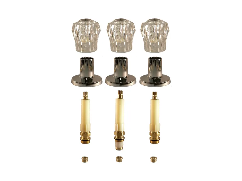 3-Valve Rebuild Kit for Sterling, Acrylic Handles with 405181 Stems