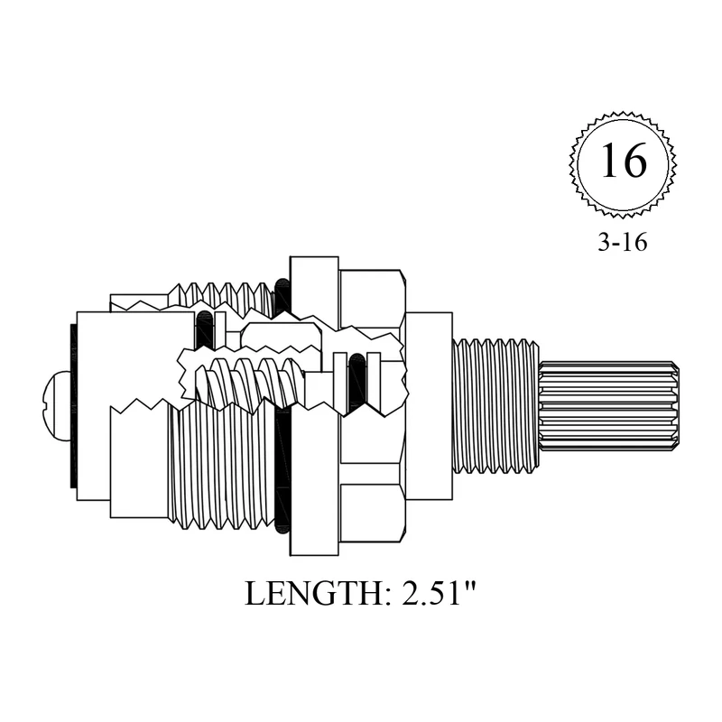 Harden LF463901 Replacement Non-Rising Unit