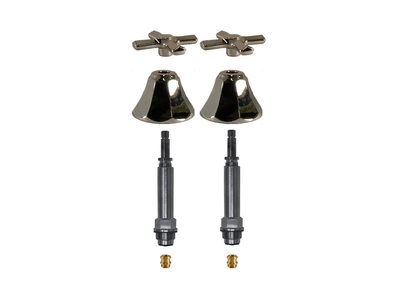 2-Valve Rebuild Kit for Briggs, Cross Handles with 417911 Stems