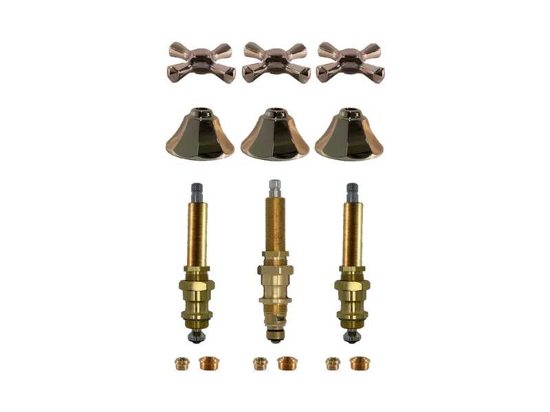 3-Valve Rebuild Kit for Sayco, Cross Handles with 409611 Stems