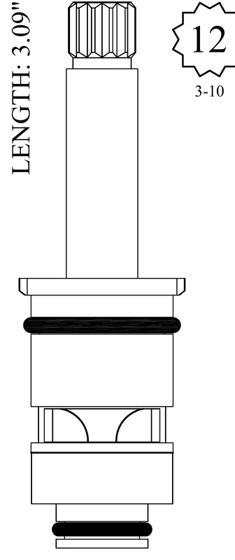 Universal Rundle LF467031 Replacement Ceramic Disc Unit