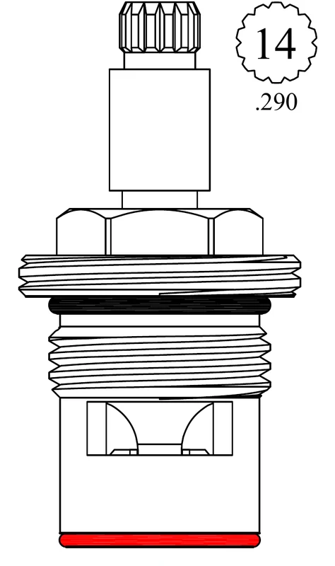 LF458431 Replacement Ceramic Disc Unit