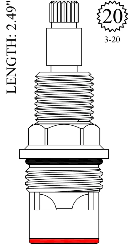 LF462841 Replacement Ceramic Disc Unit
