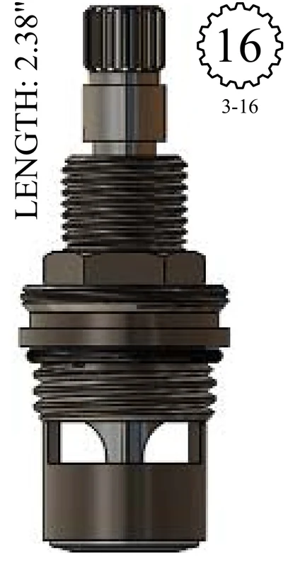 Kingston Brass KSRPL3000HC Replacement Ceramic Disc Unit