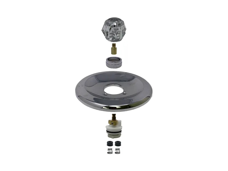 Single Valve Rebuild Kit for Delta, Acrylic Handles with DE10480 Cartridge (DE231)