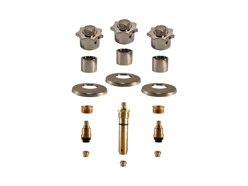 3-Valve Rebuild Kit for American Standard, Knob Handles with LF453021 Stems (AS353)