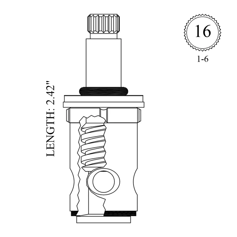 Central Brass LF463201 Replacement Stem Unit