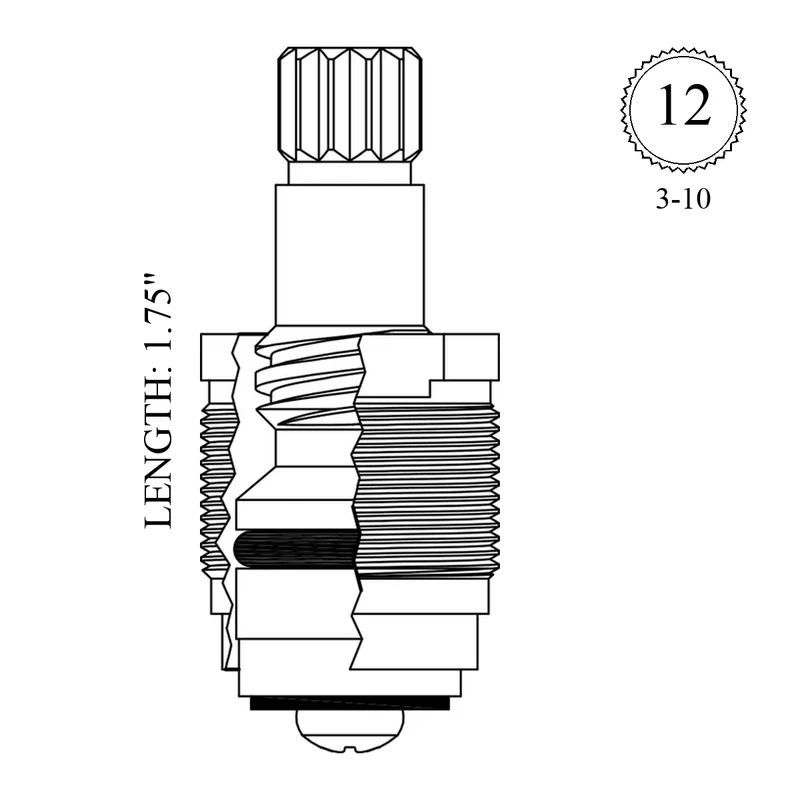 Milwaukee Faucets LF455021 Replacement Stem Unit