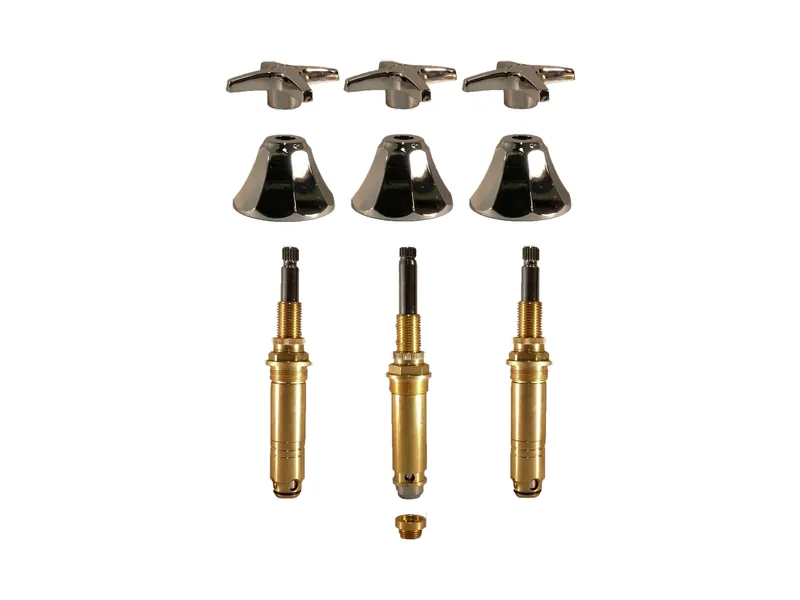 3-Valve Rebuild Kit for Kohler, Cross Handles with 425911 Stems (KO123)