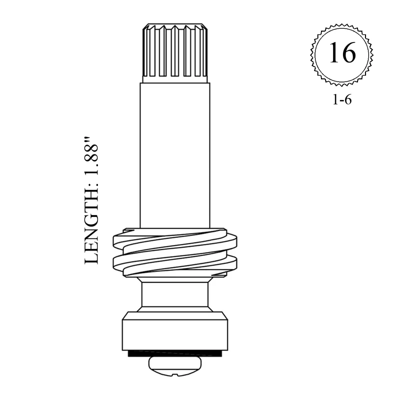 Central Brass SU-2714 Replacement Stem Only