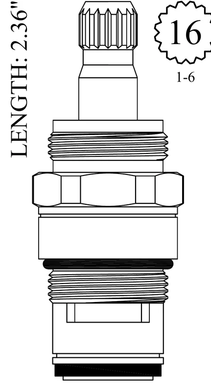 Delta 063000A & 060530A Replacement Ceramic Disc Unit