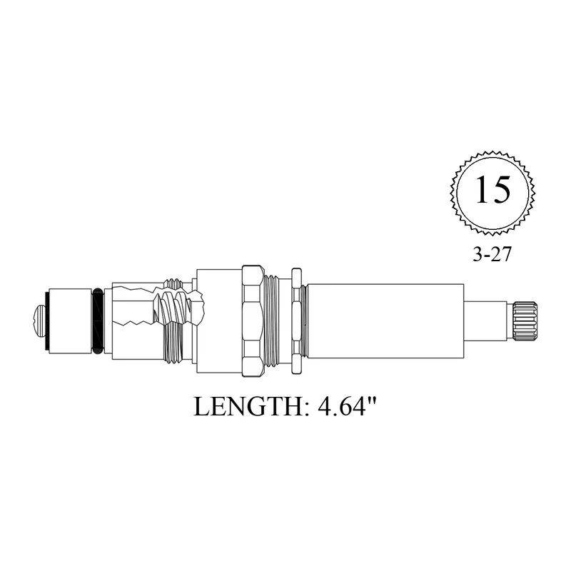 Wolverine Brass 407901 Replacement Stem Unit