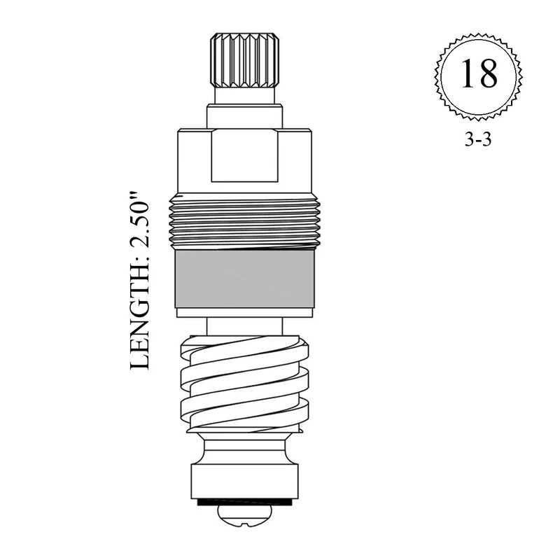 Briggs 22033 Replacement Stem Unit