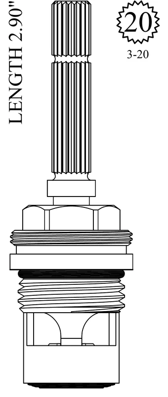 2110C-H Replacement Ceramic Disc Unit