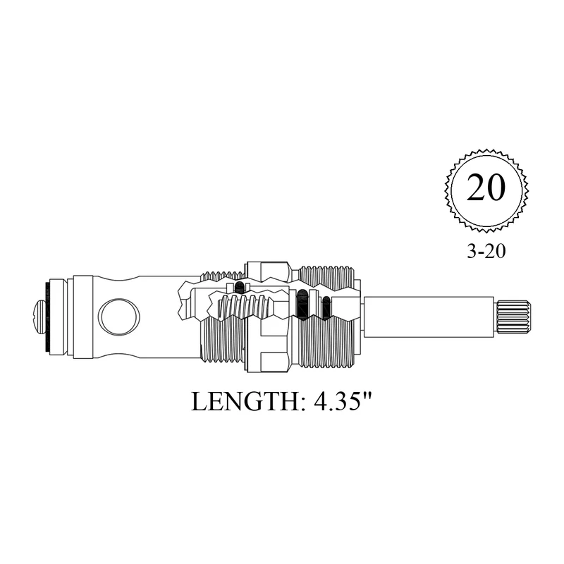 Eljer 430552 Replacement Non-Rising Unit