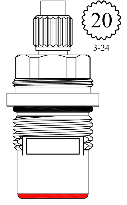 Eljer LF457361 Replacement Ceramic Disc Unit