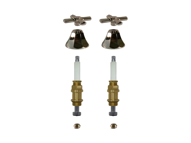 2-Valve Rebuild Kit for Crane, Cross Handles with 423151 Stems