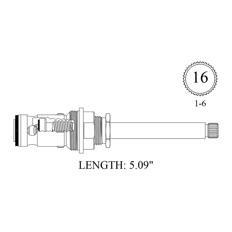 Central Brass 414811 Replacement Stem Unit