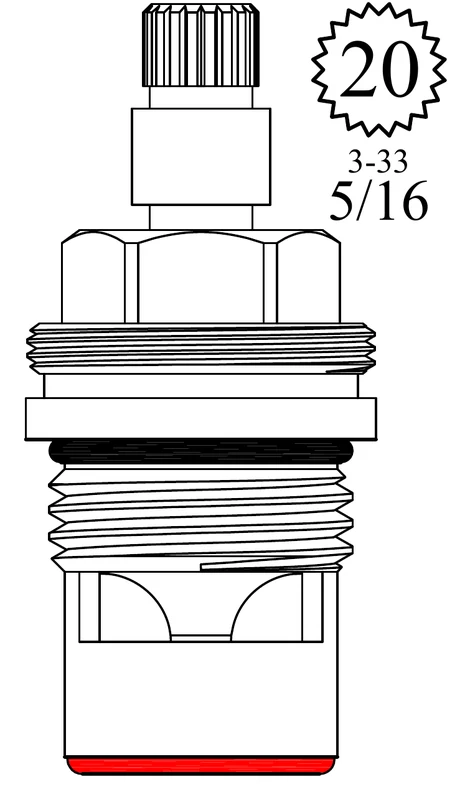 Paini LF458891 Replacement Ceramic Disc Unit