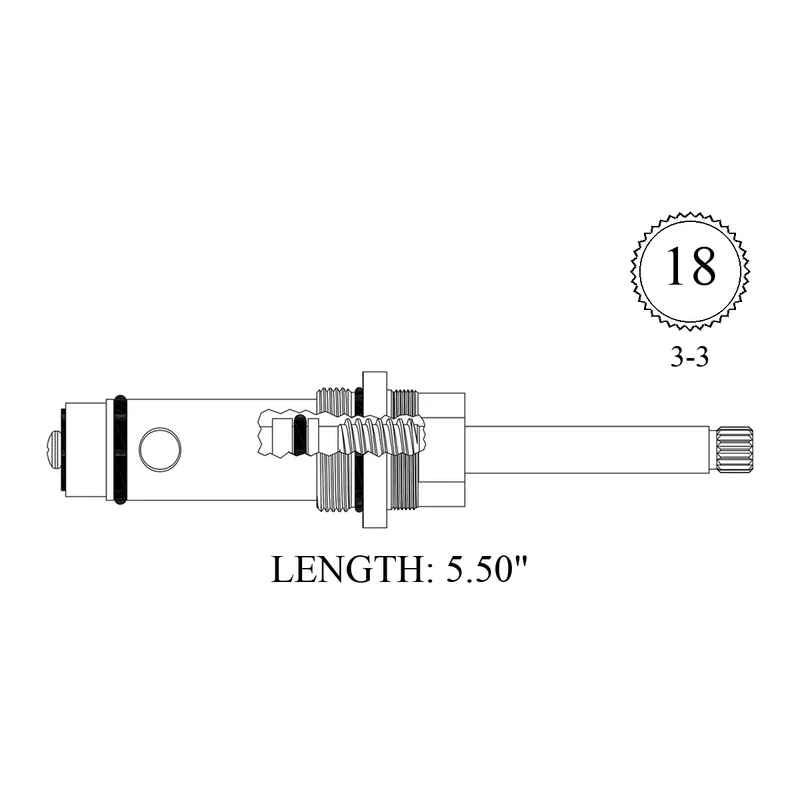 Indiana Brass 434301 Replacement Diverter Stem