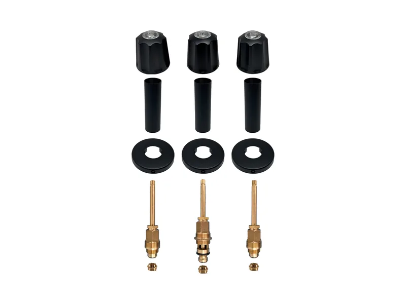 3-Valve Rebuild Kit for Gerber, Knob Handles with 413301 Stems (GE113-MB)