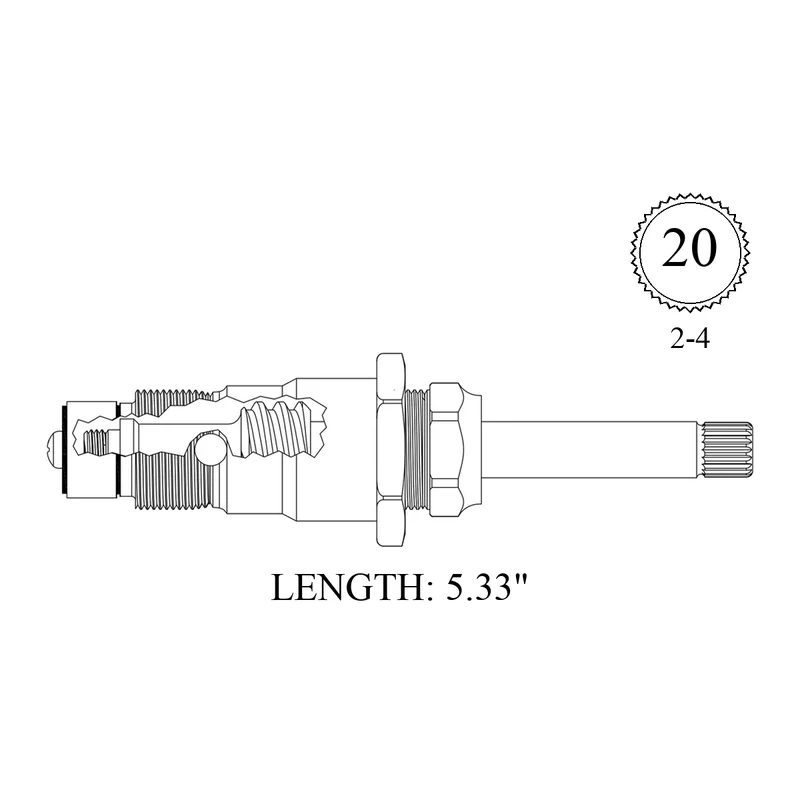 Speakman 433001 Replacement Diverter Stem